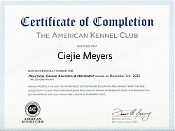 Practical Canine Anatomy & Movement